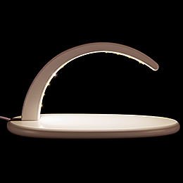 Modern Light Arch  -  without Figurines  -  white  -  24x13cm / 9.4x5.1 inch