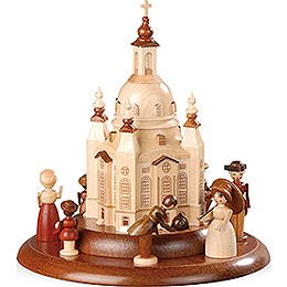 Motivplattform fr elektr. Spieldose  -  Historische Figuren an der Frauenkirche  -  15cm