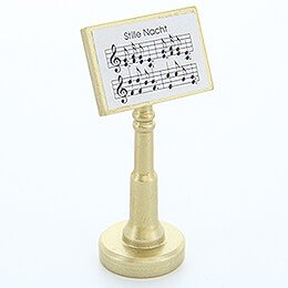 Music Stand "Stille Nacht" (Silent Night)  -  Gold  -  7,5cm / 3 inch