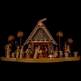 Nativity - illuminated - 24x50 cm / 9.4x19.7 inch