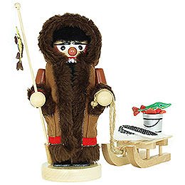 Nussknacker Chubby Eskimo mit Schlitten - 26 cm