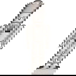 Nussknacker Glimmer Knig silber - 48,5 cm