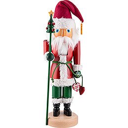Nussknacker Weihnachtsmann Nostalgie lasiert  -  42,5cm