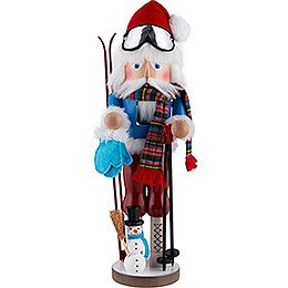 Nussknacker Weihnachtsmann Skifahrer - 46 cm
