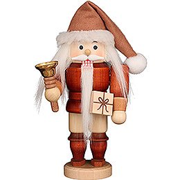 Nussknacker Weihnachtsmann mit Glocke natur - 15,5 cm