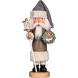 Nussknacker Weihnachtsmann mit Kranz  -  41cm
