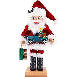Nussknacker Weihnachtsmann mit Spielzeugauto  -  46,5cm