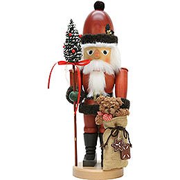 Nussknacker Weihnachtsmann mit Teddy - 44,5 cm