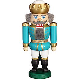 Nutcracker - Exclusive King Turquoise-White - 20 cm / 7.9 inch