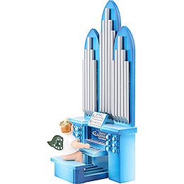 Orgel mit Engel mit Krone - 18,5 cm