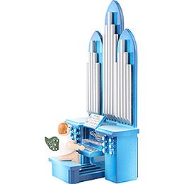 Orgel mit Engel und Spielwerk - 18,5 cm
