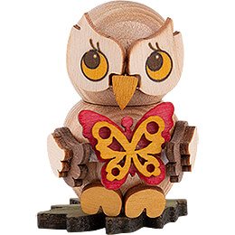 Owl Child with Butterfly - 4 cm / 1.6 inch