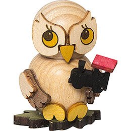 Owl Child with Locomotive - 4 cm / 1.6 inch