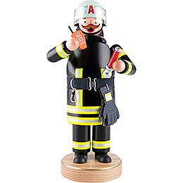 Ruchermnnchen Feuerwehrmann schwarz - 23 cm