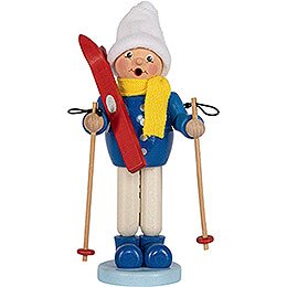 Ruchermnnchen Junge mit Ski - 23 cm