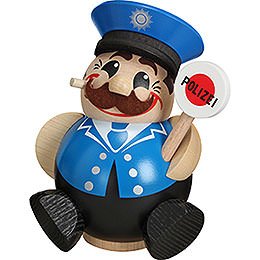 Ruchermnnchen Polizist  -  Kugelrucherfigur  -  12cm