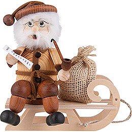 Ruchermnnchen Weihnachtsmann auf Schlitten - 17 cm