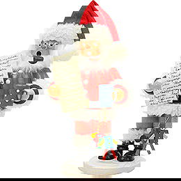 Ruchermnnchen Weihnachtsmann mit Wunschzettel  -  26cm