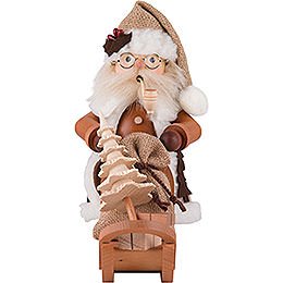 Räuchermännchen Weihnachtsmann mit Schlitten  -  28,0cm