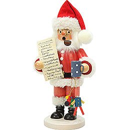 Räuchermännchen Weihnachtsmann mit Wunschzettel - 26 cm