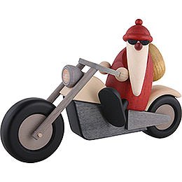 Santa Claus on Motorcycle - 11 cm / 4.3 inch