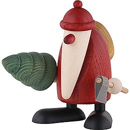 Santa Claus with Axe and Fir Tree - 9 cm / 3.5 inch