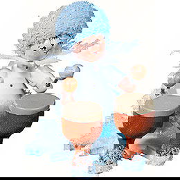 Schneeflckchen mit Kesselpauke - 5 cm
