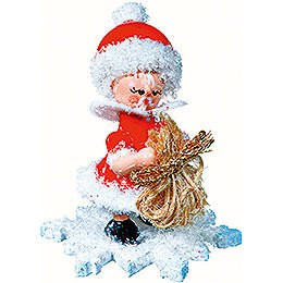 Schneeflöckchen als Weihnachtsmann - 5 cm