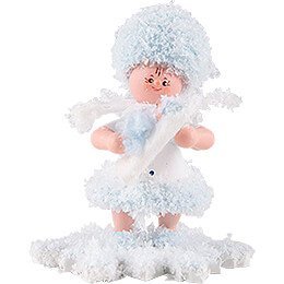 Schneeflöckchen mit Baby Junge - 5 cm