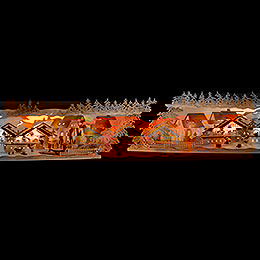 Schwibbogenerhhung Weihnachtsmarkt  -  75x20x15cm