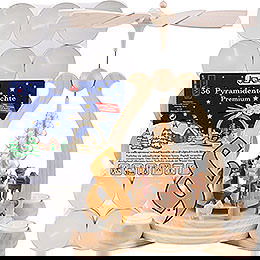 Set 1-stckige Pyramide Heilige Geschichte und eine Packung Teelichter