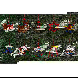 Set Christbaumschmuck Weihnachtsmnner
