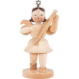 Shortskirt Angel Natural, with Lyre - 22 cm / 8.7 inch
