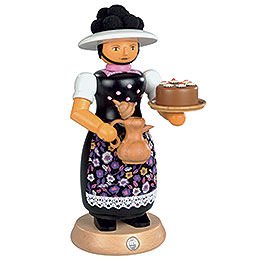 Smoker - Black Forest Lady with Smoking Pot - 25 cm / 10 inch