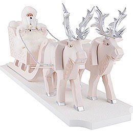 Smoker - Father Frost with Reindeer Sleigh - 26 cm / 10.2 inch