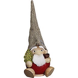 Smoker  -  Forest Gnome  -  Ball Figur  -  19cm / 7.5 inch
