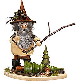 Smoker  -  Forest Gnome on Board: Lumberman at Work  -  26cm / 10 inch