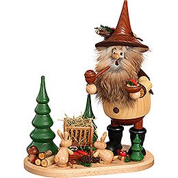 Smoker - Forest Gnome on Board Manger - 26 cm / 10.2 inch