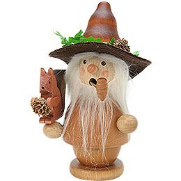 Smoker - Forest Man with Squirrel Natural Colors - 14,0 cm / 6 inch
