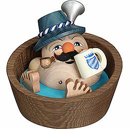 Smoker  -  Franzl in the Pool  -  Ball Figure  -  10cm / 3.9 inch