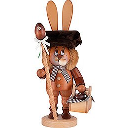 Smoker - Gnome - Bunny with Egg Basket - 36 cm / 14 inch