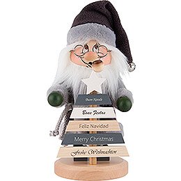 Smoker  -  Gnome "Merry Christmas"  -  30cm / 11.8 inch