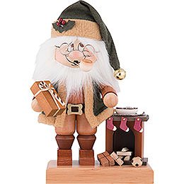 Smoker  -  Gnome Santa with Fire Place  -  28,5cm / 11.2 inch