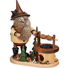 Smoker  -  Gnome at the Turning Barbecue  -  26cm / 10.2 inch