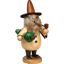 Smoker - Gnome with Tree Natural Colors - 19 cm / 7 inch