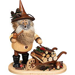 Smoker - Gnome with Wheel Barrow - 25 cm / 9.8 inch