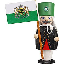 Smoker  -  Miner with Flag  -  16cm / 6.3 inch