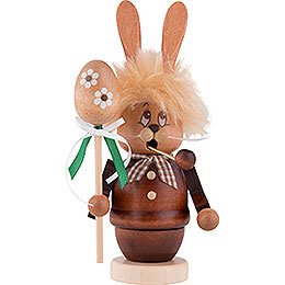 Smoker  -  Mini - Gnome Bunny with Stick  -  16cm / 6.3 inch
