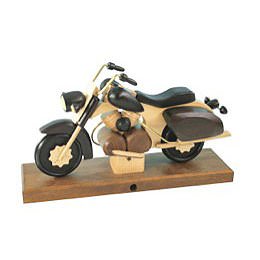 Smoker - Motorcycle Chopper Black 27x18x8 cm / 11x7x3 inch