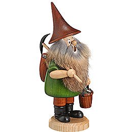 Smoker  -  Mountain Gnome with Pick  -  18cm / 7 inch